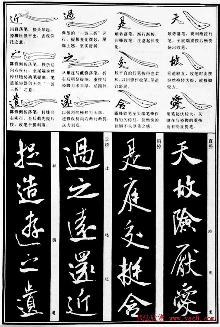 字帖教材《米芾行书笔法图解》(10)