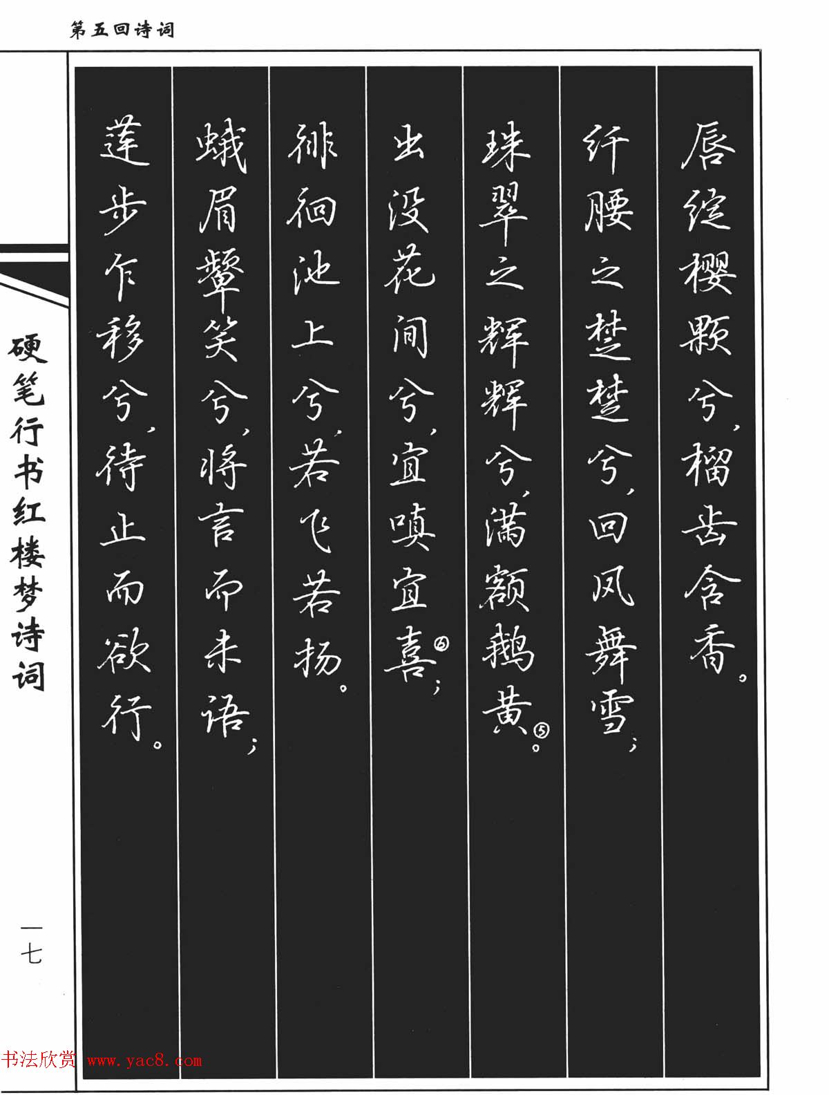 吴玉生钢笔字帖欣赏《硬笔行书红楼梦诗词》 - 第3页 钢笔字帖书法欣赏