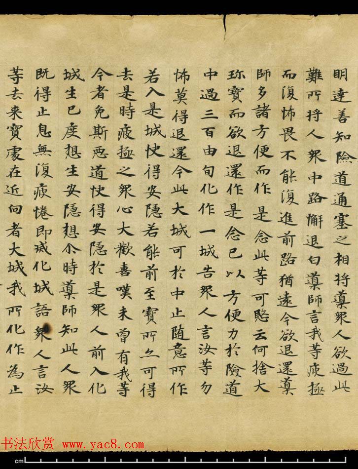 敦煌精美书法欣赏《妙法莲华经卷第三》英藏(5)
