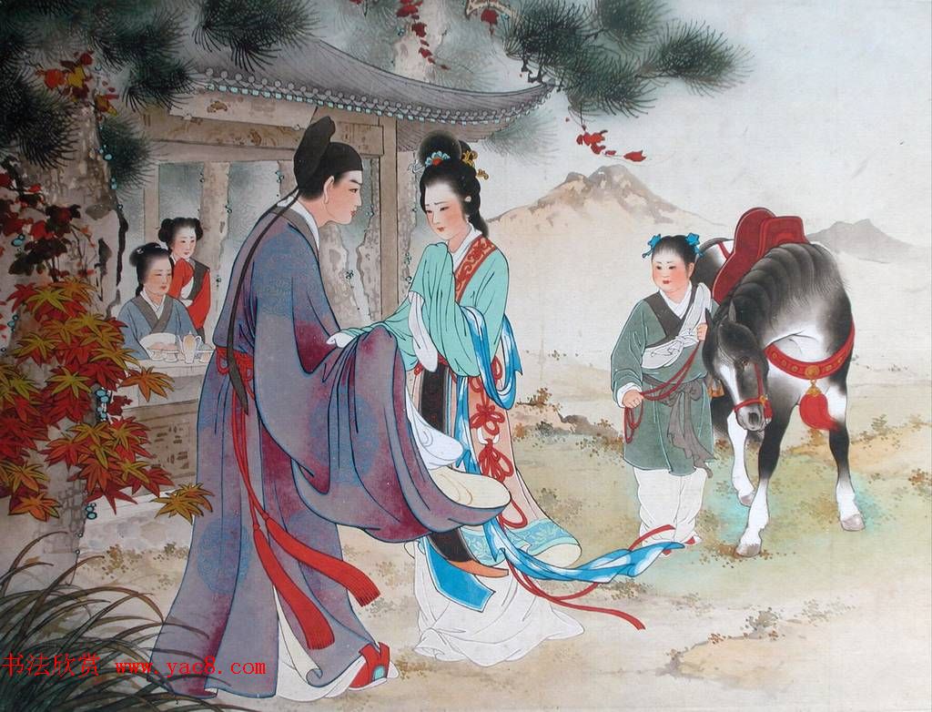 王叔晖绘画作品图册欣赏《西厢记》 王叔晖绘画作品图册欣赏《西厢记》