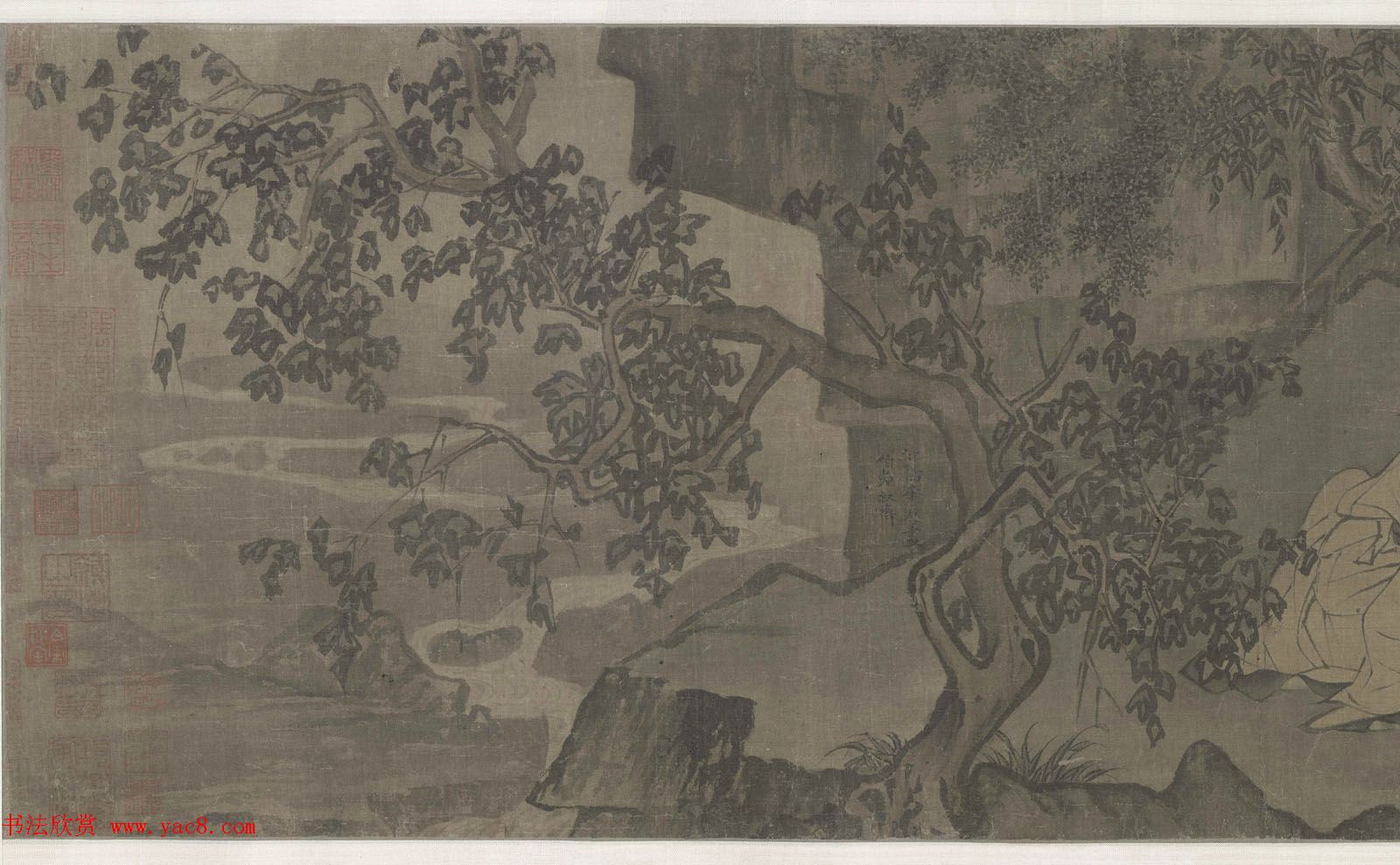 南宋画家李唐采薇图卷故宫博物院藏2