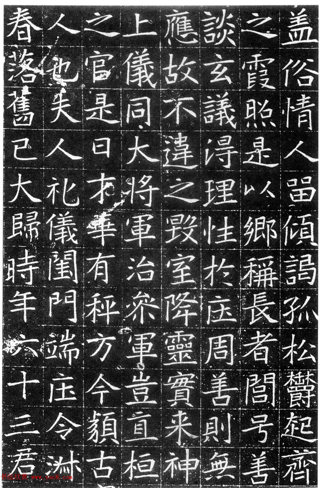 隋代书法石刻欣赏《吕胡墓志》(3)