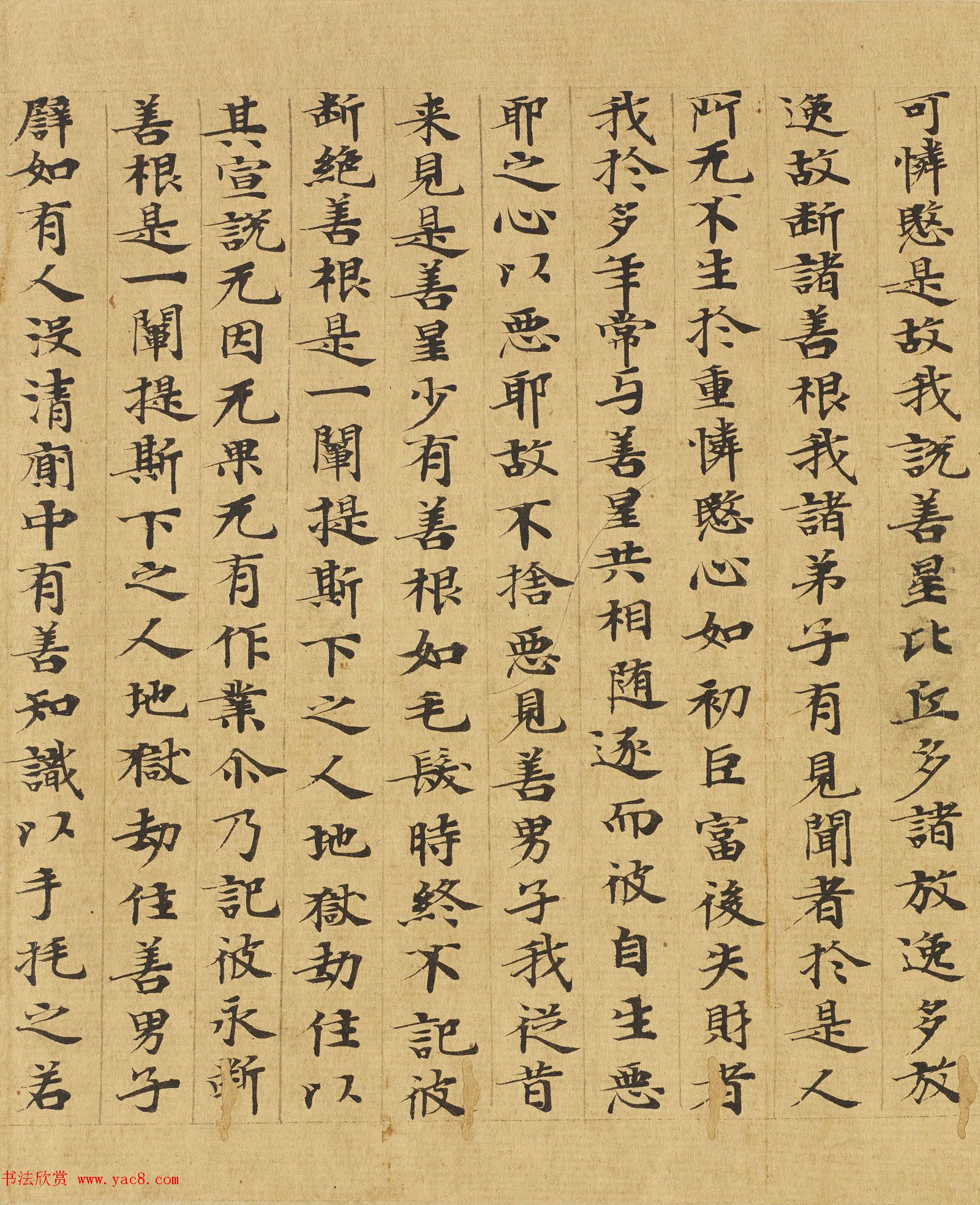 楷书高清大图欣赏《大般涅槃经迦叶菩萨品第十二》