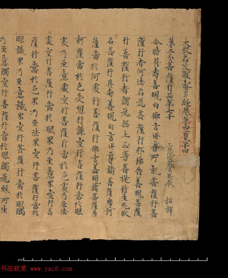 大般若波罗蜜多经卷第四百六十四_俄罗斯藏本