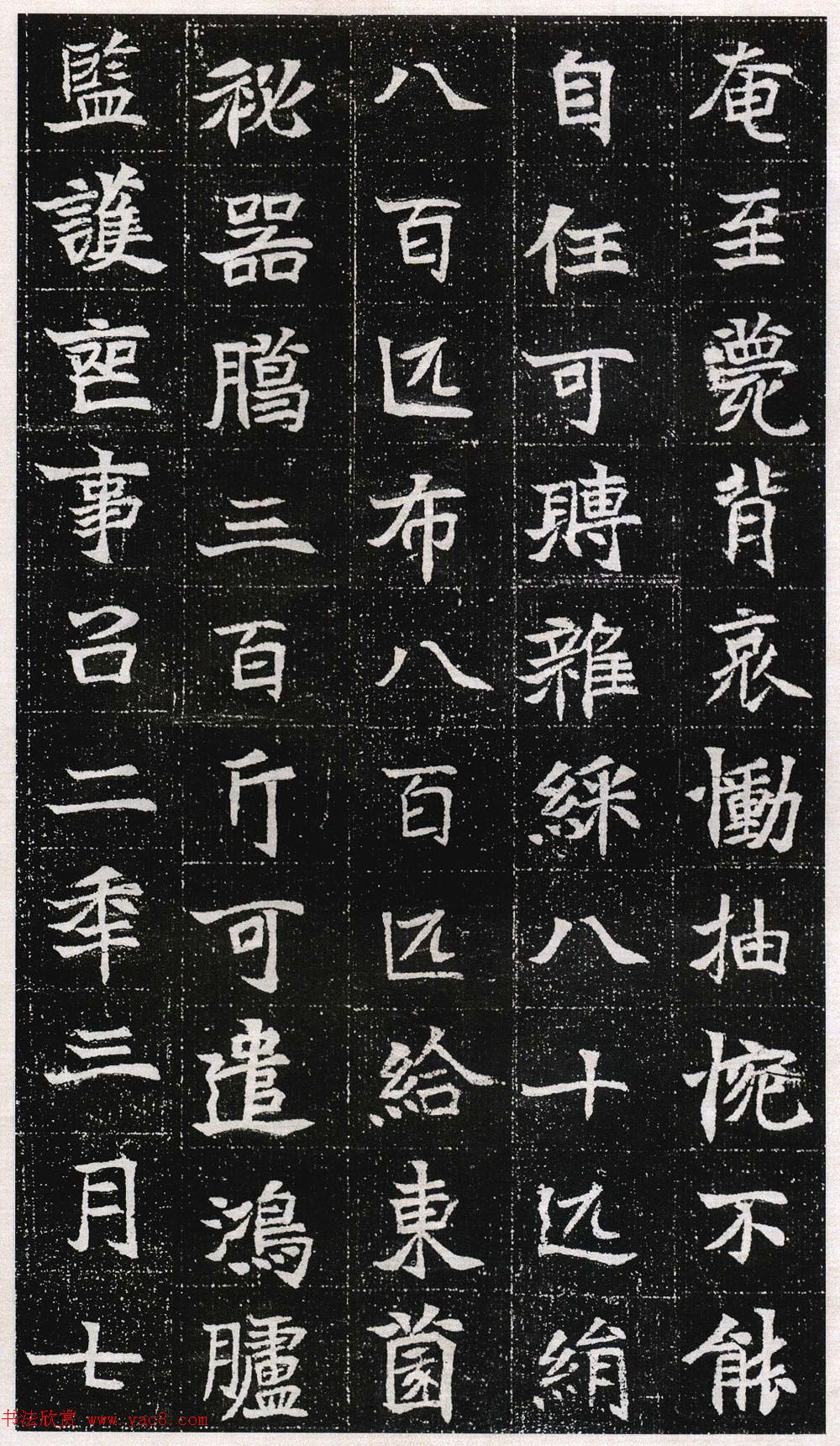 魏碑体书法刻石《高猛妻元瑛墓志》(5)