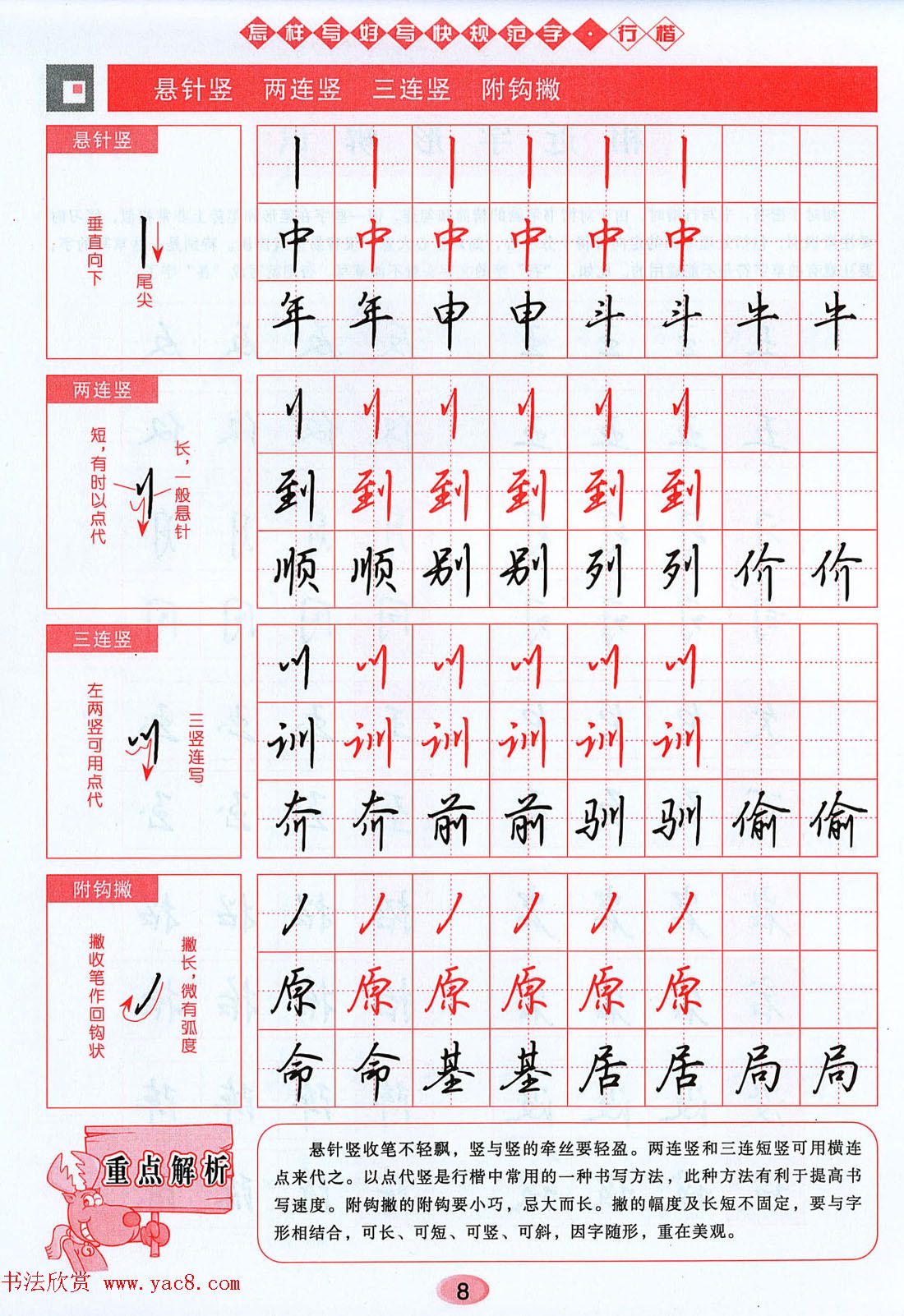 吴玉生行楷书法字帖《怎样写好写快规范字》 - 第4页 _钢笔字帖_书法欣赏