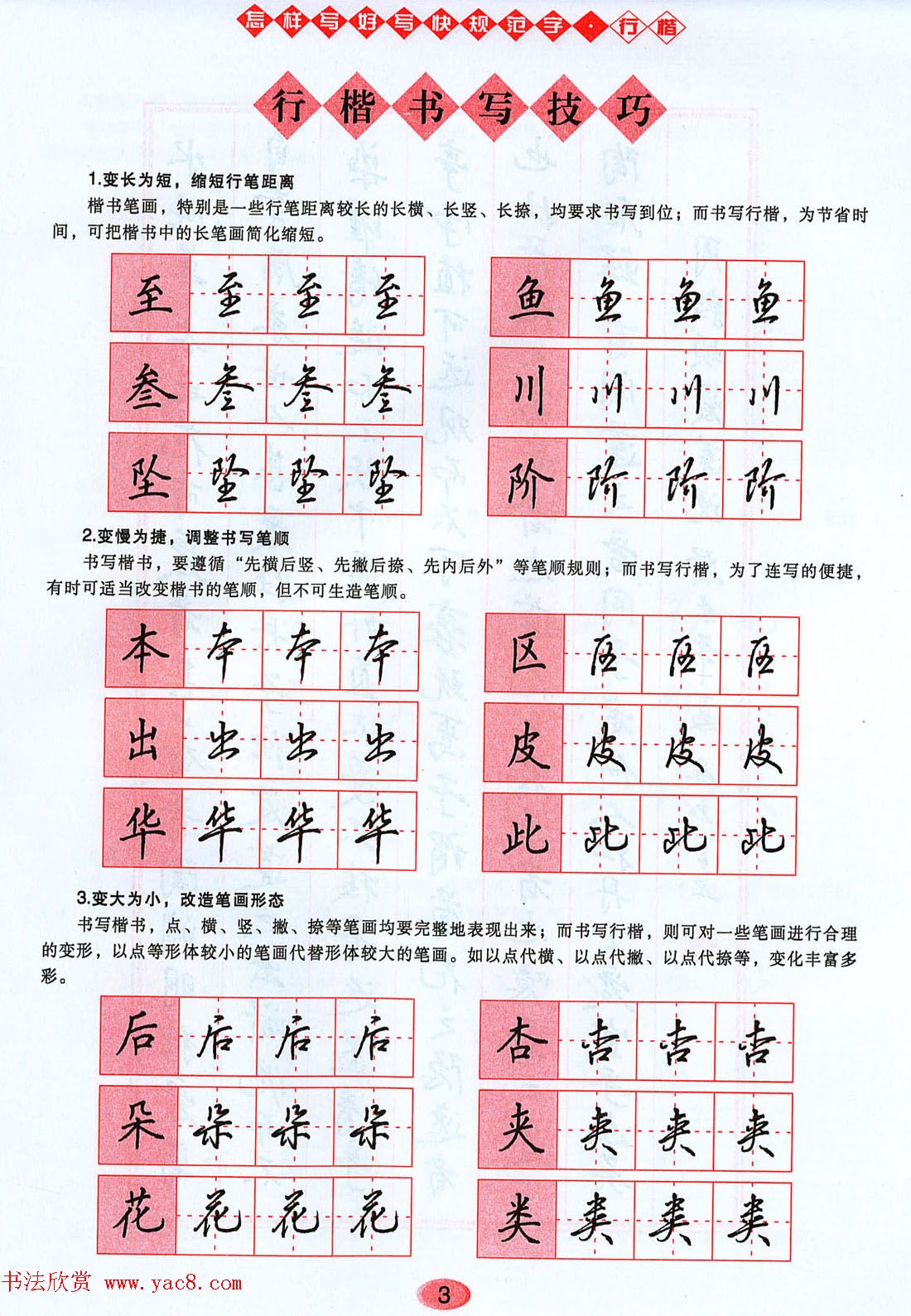 吴玉生行楷书法字帖《怎样写好写快规范字》(2)