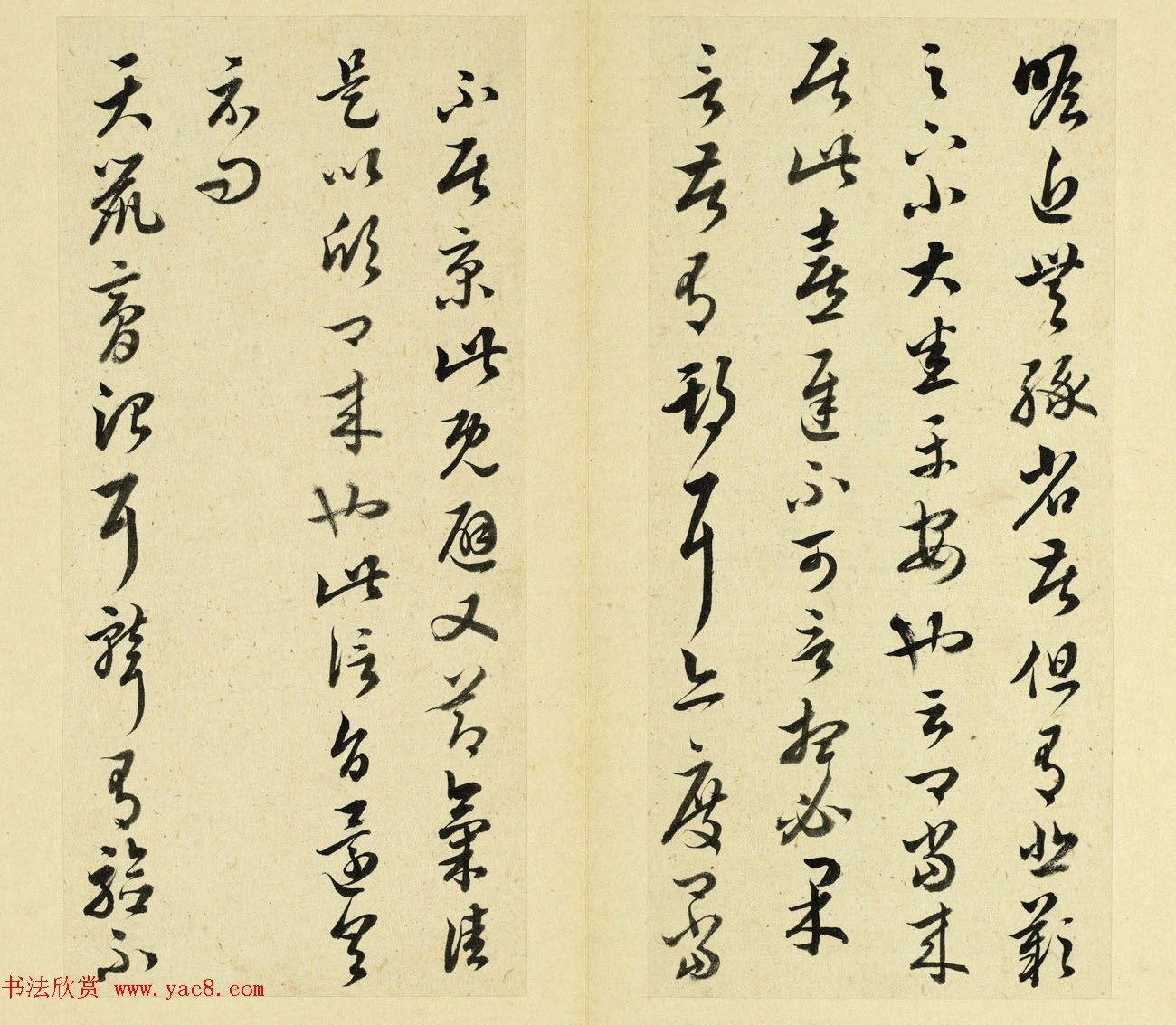 清代王澍书法册页欣赏《临十七帖》