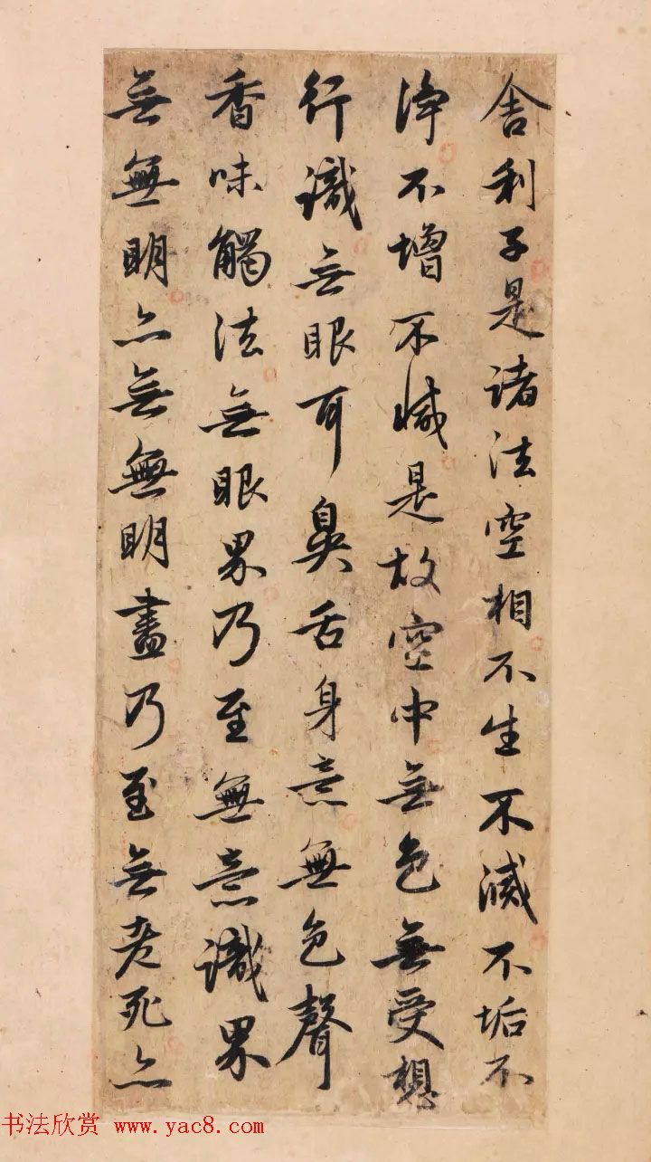 赵孟頫行书单字放大《为日林和上书心经》民间秘藏本 赵孟頫行书单字放大《为日林和上书心经》民间秘藏本
