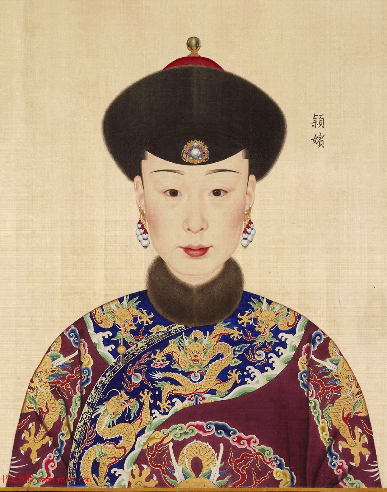 传世名画:郎世宁《乾隆帝后妃嫔图卷》 传世名画:郎世宁《乾隆帝后妃嫔图卷》