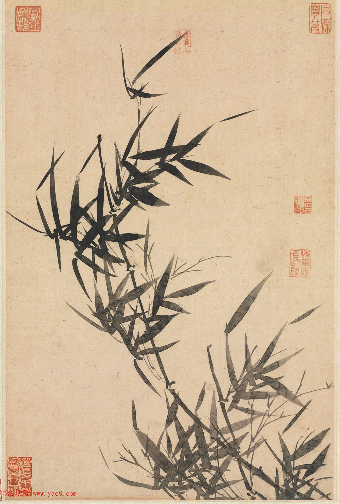 文徵明行草书《赋得听竹一首》