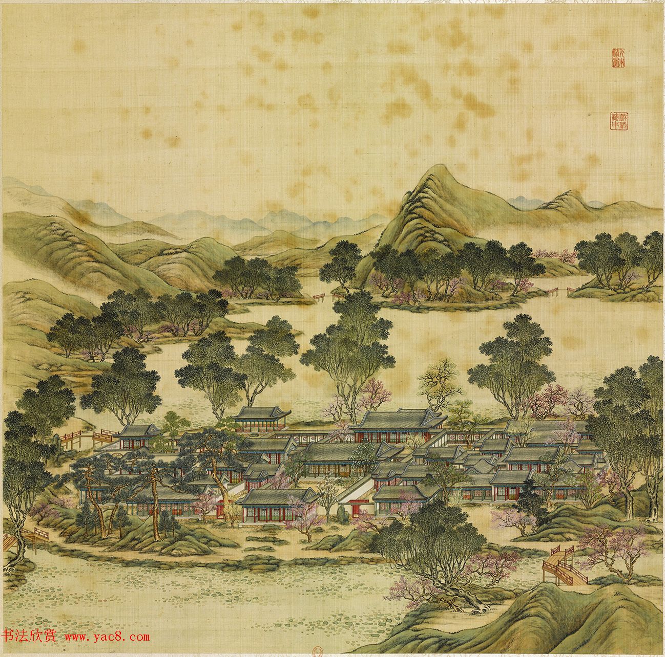 汪由敦楷书圆明园四十景题咏