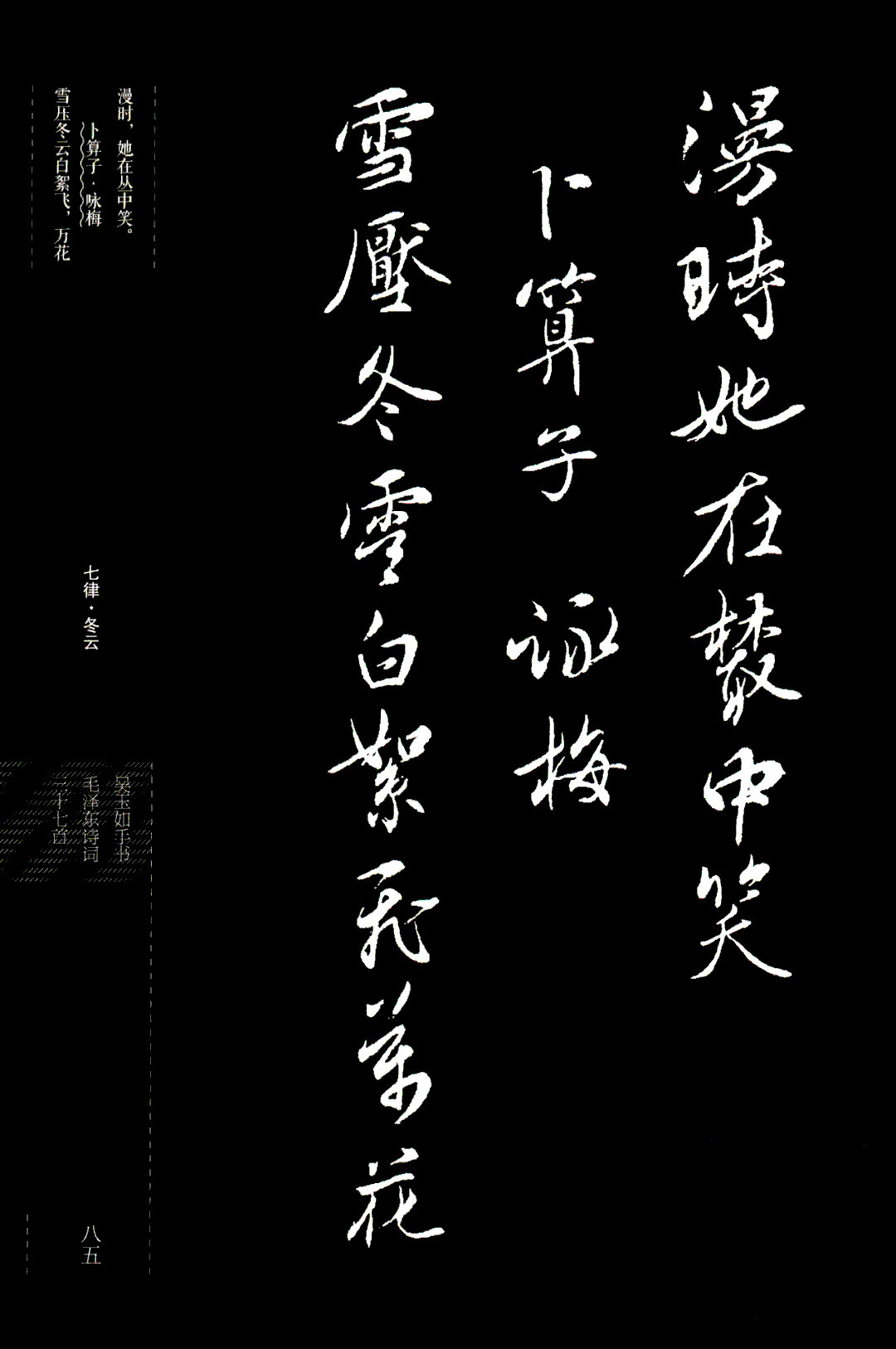 吴玉如行书《毛泽东诗词三十七首》