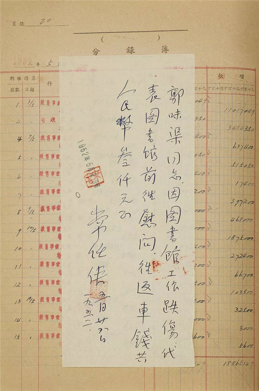 1952年中央美院名人手迹册页 1952年中央美院名人手迹册页