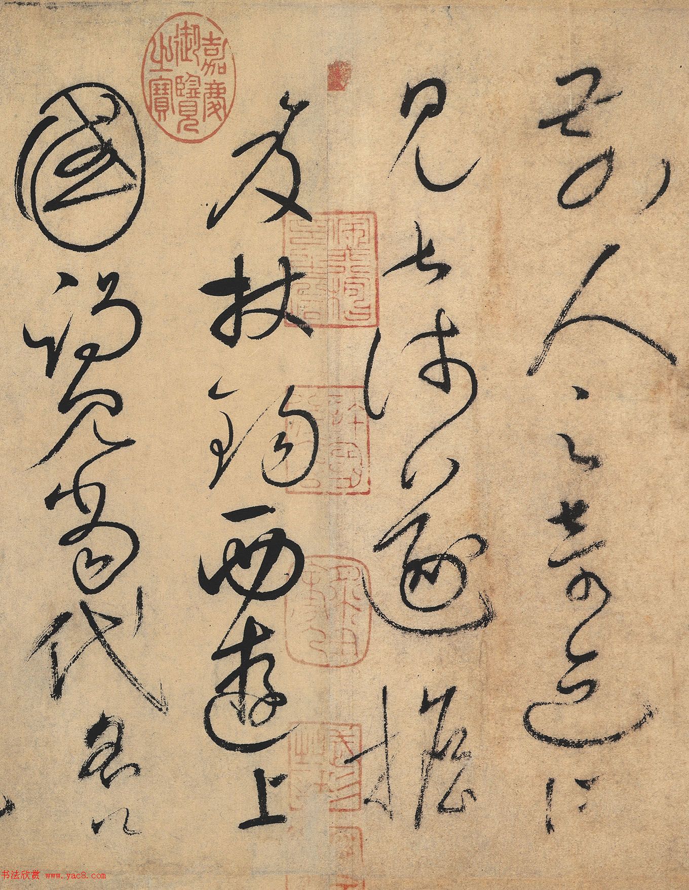 怀素草书欣赏《自叙帖》长卷墨迹全图 怀素草书欣赏《自叙帖》长卷墨迹全图