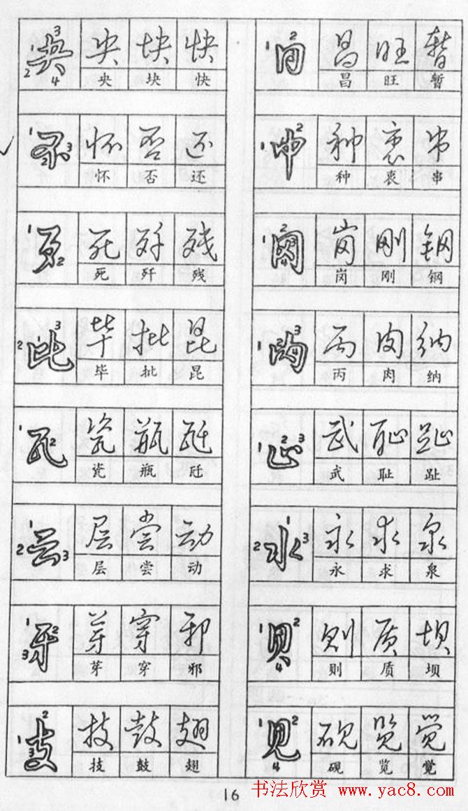 黄若舟经典字帖《怎样快写钢笔字》