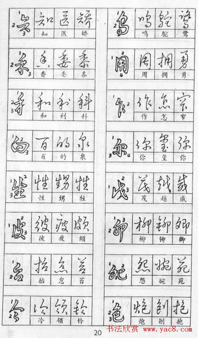 黄若舟经典字帖《怎样快写钢笔字》