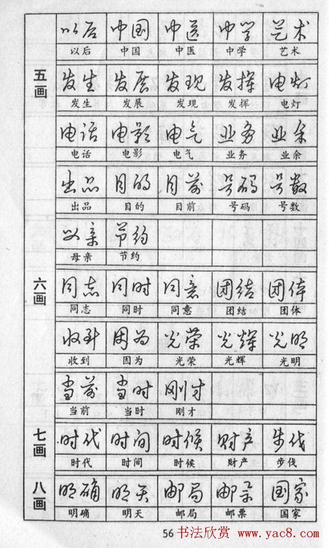 黄若舟经典字帖《怎样快写钢笔字》