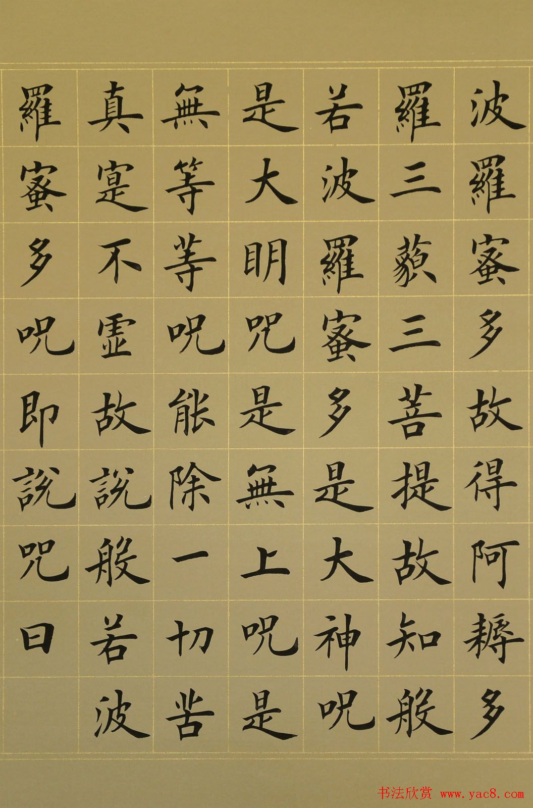 张延东书法手卷欣赏《楷书心经》(3)