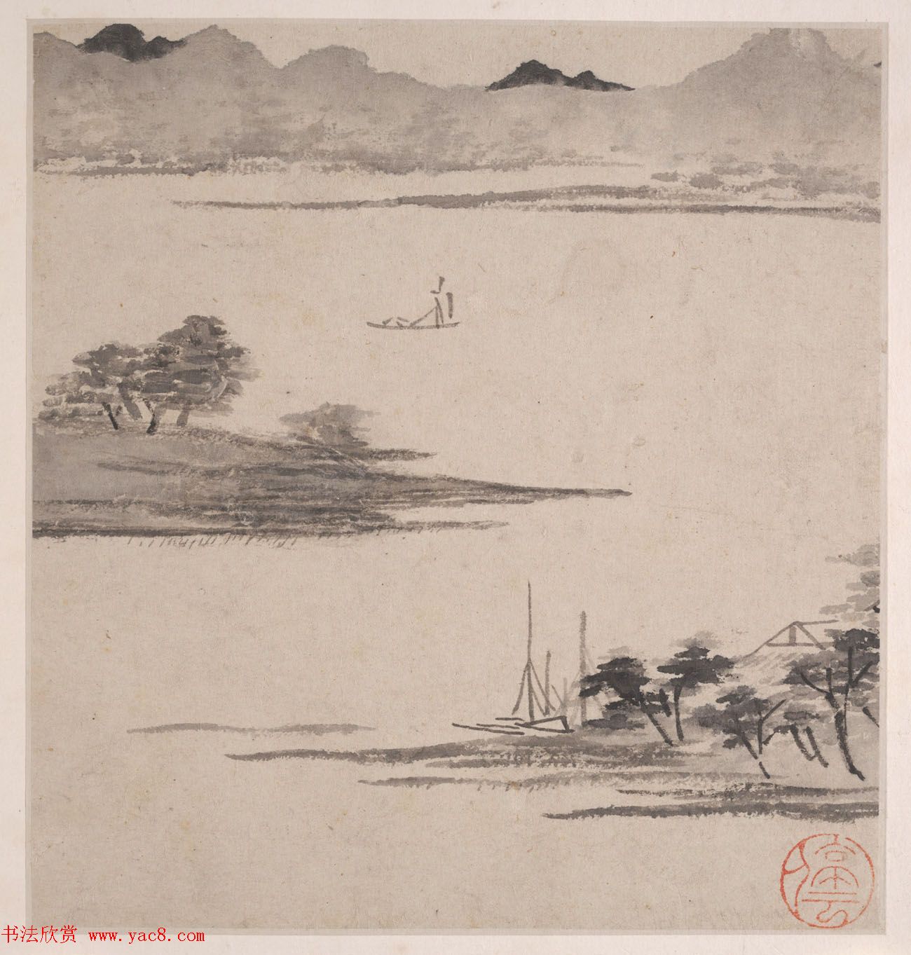 文徵明书画册页欣赏《潇湘八咏》