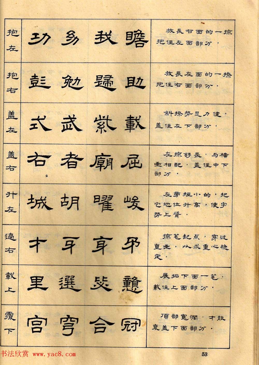 任政毛笔隶书字帖欣赏《隶书写法指南(4)
