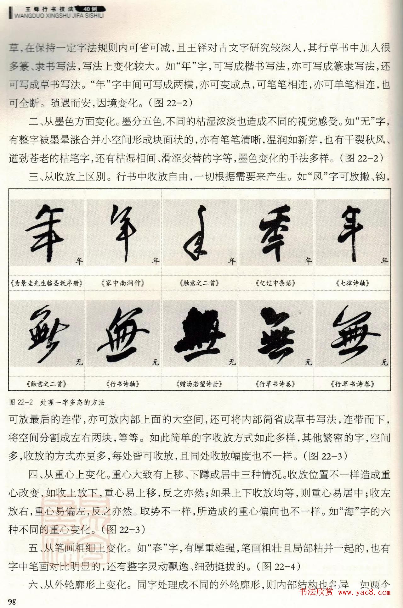 书法技法讲坛《王铎行书技法40例》