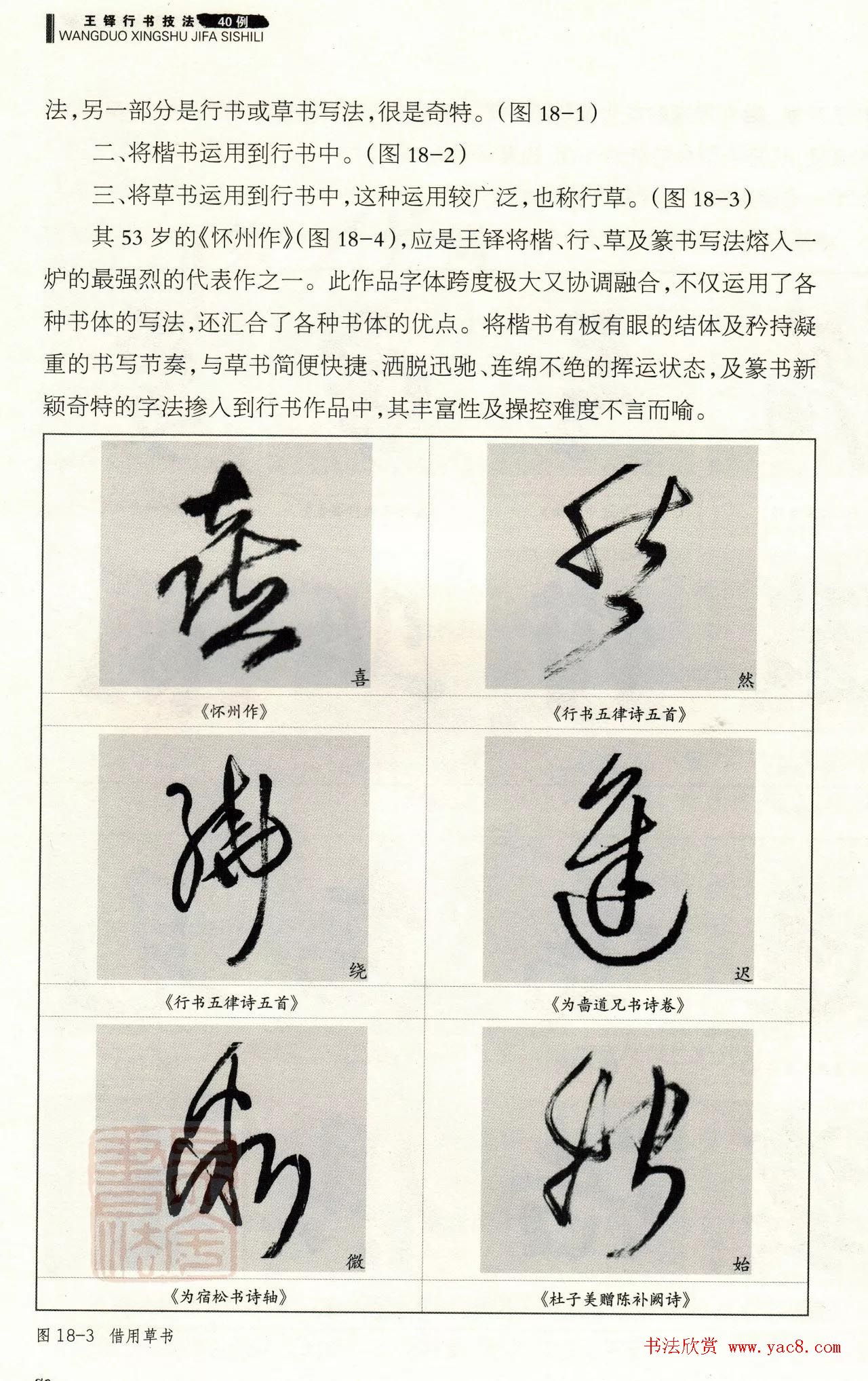 书法技法讲坛《王铎行书技法40例》