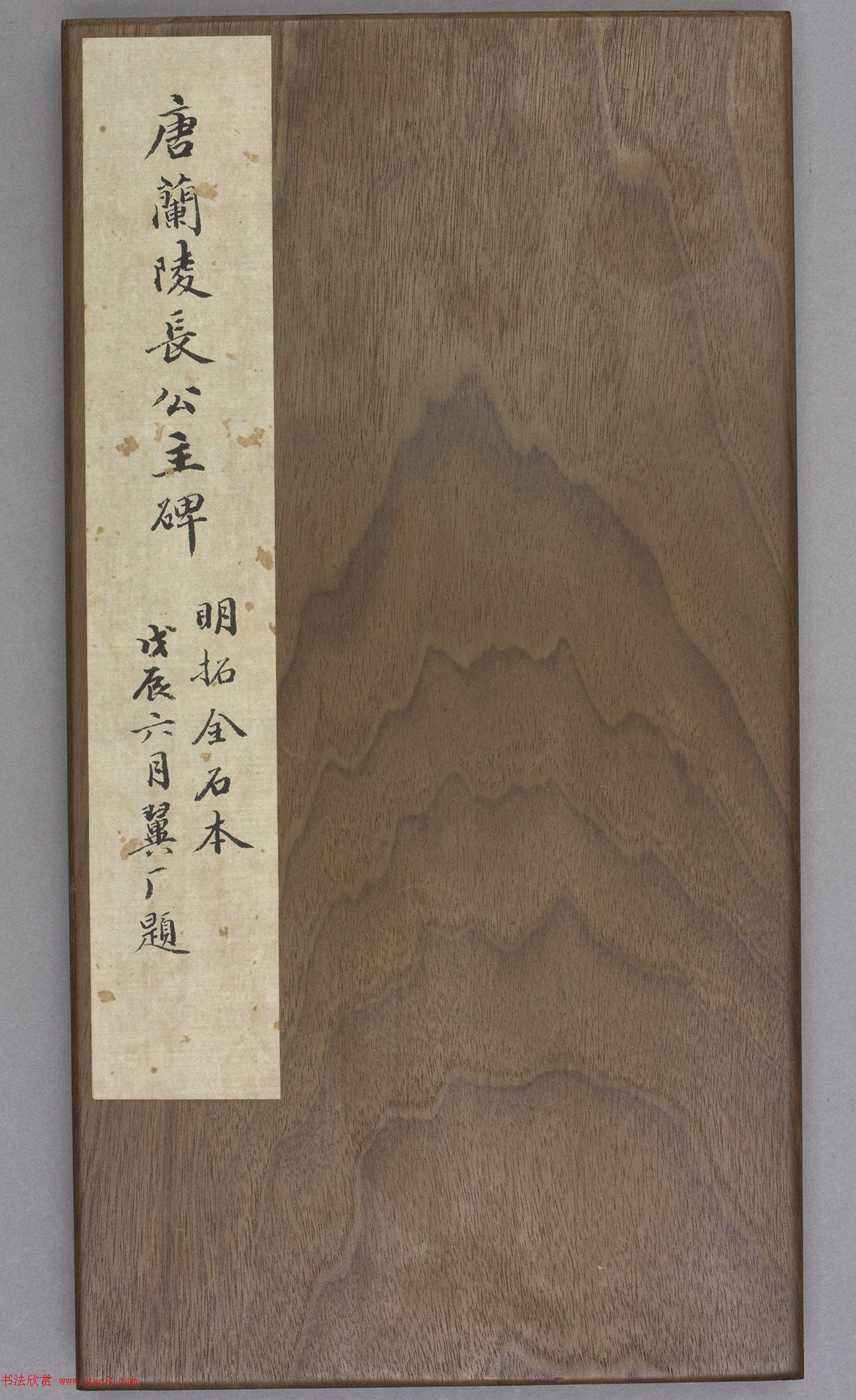 唐代窦怀哲楷书《兰陵公主碑》