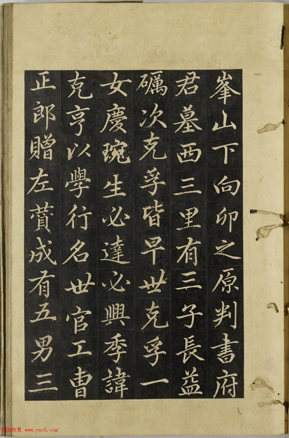 朝鲜金构书法《安东权氏之墓》