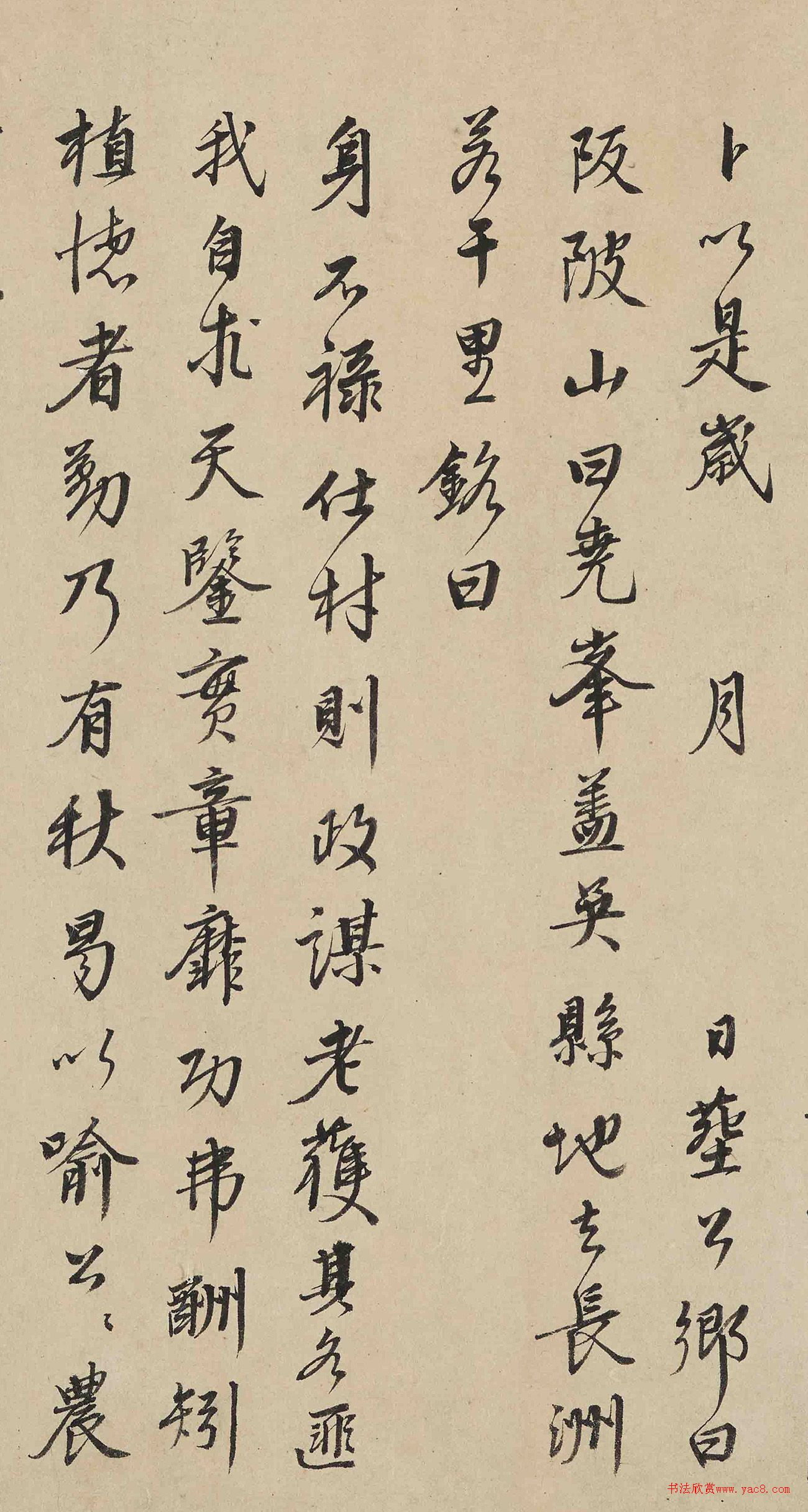 李东阳行书徐谅墓志铭