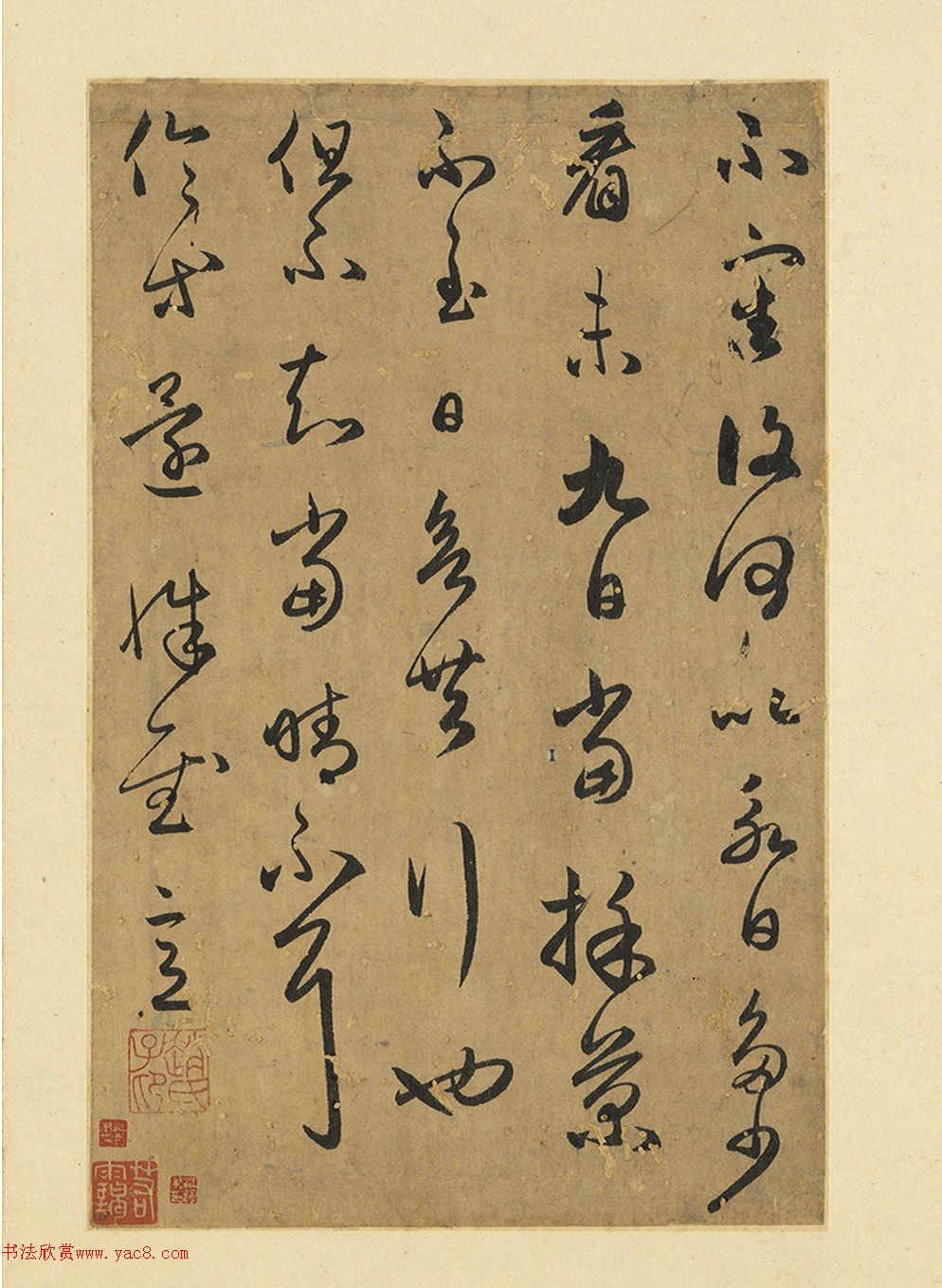 赵孟頫临王羲之2帖：《采菊帖》+《太常帖》