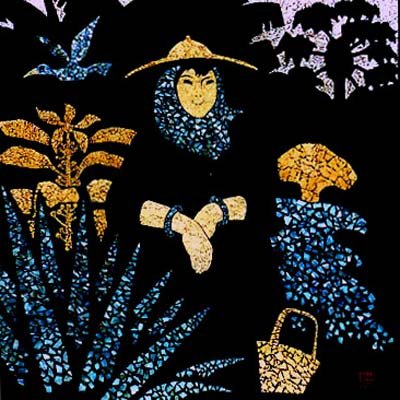 漆画之美，美在朦胧，美在神秘